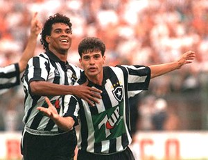 Donizete com Tulio no Botafogo (Foto: Arquivo)