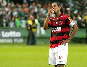 Ronaldinho Gaúcho na partida do Flamengo (Foto: Ag. Estado)