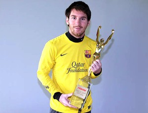 Messi ganha o prêmio do L´Equipe (Foto: Divulgação / Site Oficial)