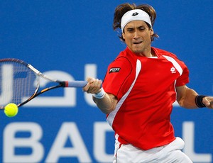David Ferrer na partida contra Nadal em Abu Dhabi (Foto: Reuters)