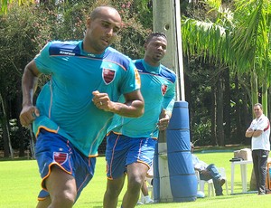 Deivid no treino do Flamengo (Foto: Janir Junior / GLOBOESPORTE.COM)