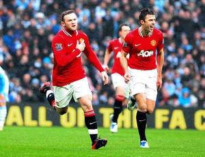 rooney manchester united gol manchester city (Foto: Agência AP)