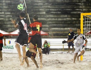 Vasco da Gama e Sport Recife Copa Brasil de futebol de areia em Manaus (Foto: Marcus Melgar)