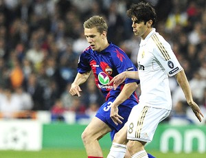 Kaká na partida do Real Madrid contra o CSKA (Foto: AFP)