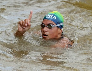 Maratona aquática Ana Marcela Cunha no sul-americano de Belém (Foto: Satiro Sodré / Agif)