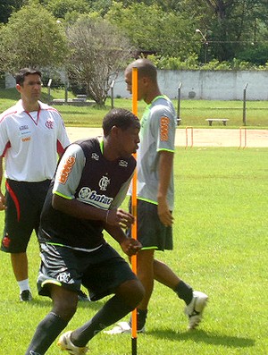 Renato no treino do Flamengo