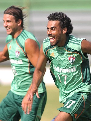 Rafael Moura Araújo treino Fluminense (Foto: Photocamera)