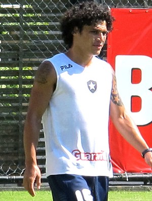 Márcio Azevedo no treino do Botafogo (Foto: Gustavo Rotstein / GLOBOESPORTE.COM)