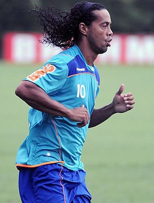 Ronaldinho treino Flamengo (Foto: Site Oficial do Flamengo)