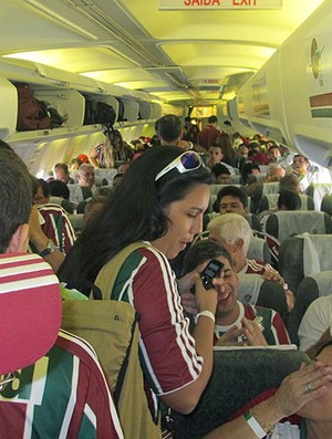 avião do Fluminense para o jogo da Libertadores (Foto: Edgard Maciel de Sá / GLOBOESPORTE.COM)