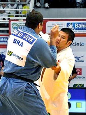 Rafael Silva na luta de judô (Foto: Divulgação / CBJ)