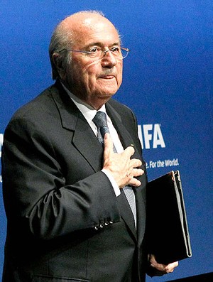 Blatter durante encontro da Fifa na Suíça (Foto: Reuters)