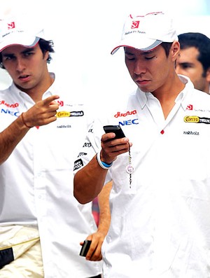 Kobayashi e Perez na F1 (Foto: Getty Images)