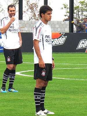 Moradei no treino do Corinthians (Foto: Carlos Augusto Ferrari / Globoesporte.com)