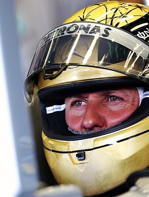 Michael Schumacher treino livre GP da Bélgica (Foto: Getty Images)