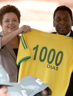 Dilma Pelé obras do Mineirão (Foto: Ag. Estado)
