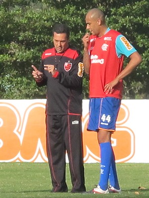 Luxemburgo Alex Silva treino Flamengo (Foto: Richard Souza / Globoesporte.com)