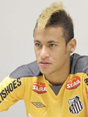 Novo visual de Neymar (Foto: Divulgação/Santosfc.com.br)
