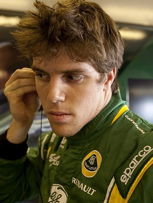 Luiz Razia, piloto de testes da Lotus em Abu Dhabi (Foto: Divulgação)
