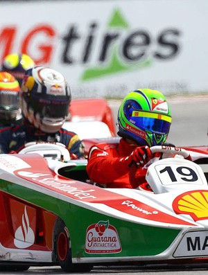 Felipe Massa no desafio das estrelas de kart (Foto: Divulgação)
