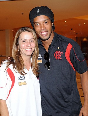 Ronaldinho Patricia Amorim Flamengo (Foto: Site oficial do Flamengo)