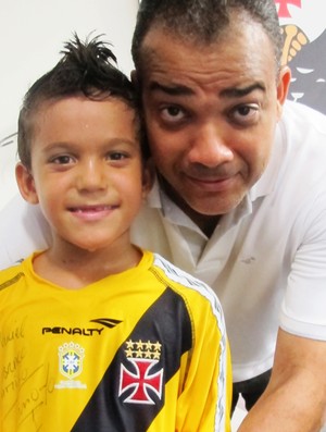daniel freitas e filho vasco (Foto: Thiago Fernandes/Globoesporte.com)