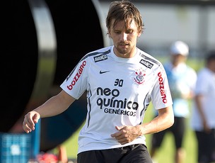 Paulo André treino Corinthians (Foto: Ag. Estado)