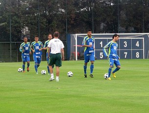 jogadores palmeiras treino (Foto: Diego Ribeiro / Globoesporte.com)