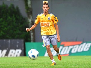Neymar no treino do Santos (Foto: Ivan Storti / Santos FC)