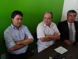 Paulo Wanderley, Gustavro Krause e Berillo Júnior - Náutico (Foto: Lula Moraes / GloboEsporte.com)
