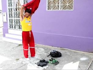 Jean Pereira, maratonista e gari de Manaus (Foto: Anderson Silva/Globoesporte.com)