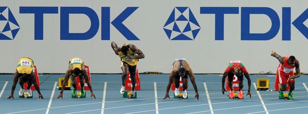 Mundial de Atletismo - Usain Bolt queima a largada (Foto: AFP)