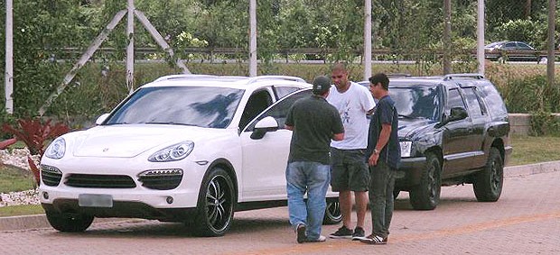 Adriano no treino do Corinthians (Foto: Wagner Eufrosino / Globoesporte.com)