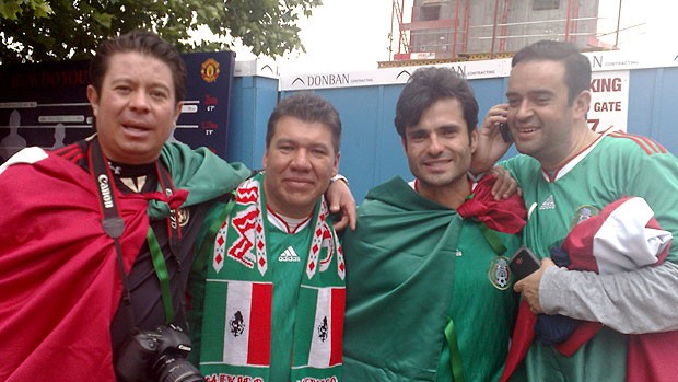 torcedores mexicanos na final da Liga dos Campeões (Foto: Rodrigo Sirico / Globoesporte.com)