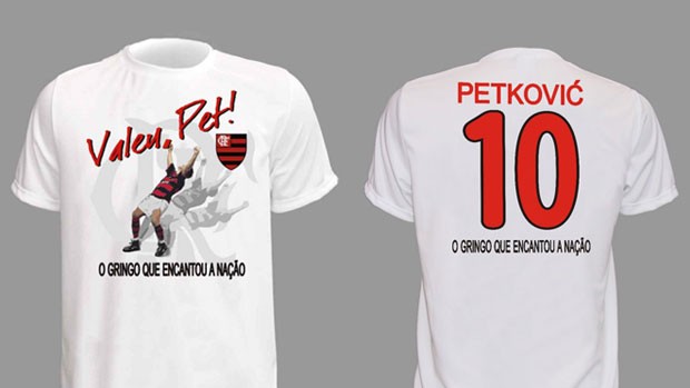 camisa Petkovic (Foto: Site Oficial do Flamengo)