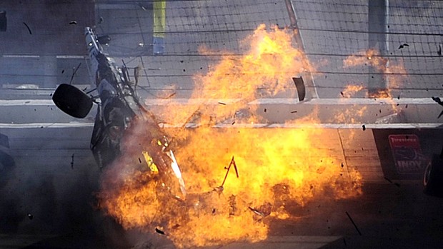 Dan Wheldon Fórmula Indy acidente Las Vegas (Foto: Getty Images)