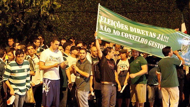 Protesto Palmeiras (Foto: Ag. Estado)