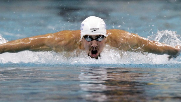 Michael Phelps vence nos 200m borboleta no Grand Prix de Minneapolis (Foto: AP)