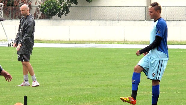 Fabio Ferreira no treino do Botafogo (Foto: Thales Soares / Globoesporte.com)