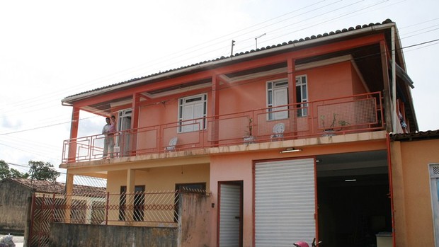 Casa da família, construída pela equipe de trabalho de Dilson (Foto: Felipe Martins/GLOBOESPORTE.COM)