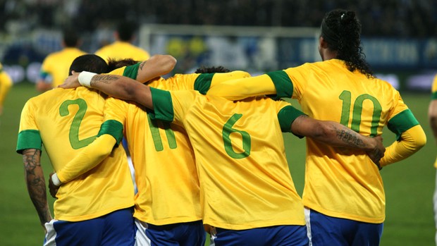 Comemoração Seleção Brasileira (Foto: Mowa Press)