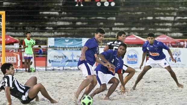 Botafogo e Cruzeiro Copa Brasil de futebol de areia (Foto: Marcus Melgar)