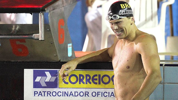 Cesar Cielo no Campeonato Sul-Americano de natação em Belém (Foto: Satiro Sodré / Divulgação Agif)