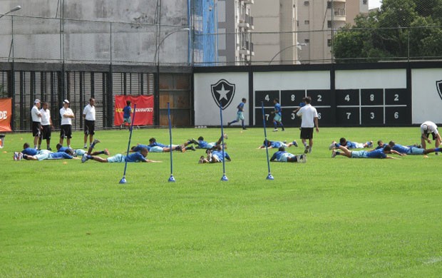 jogadores botafogo treino (Foto: Thales Soares / Globoesporte.com)