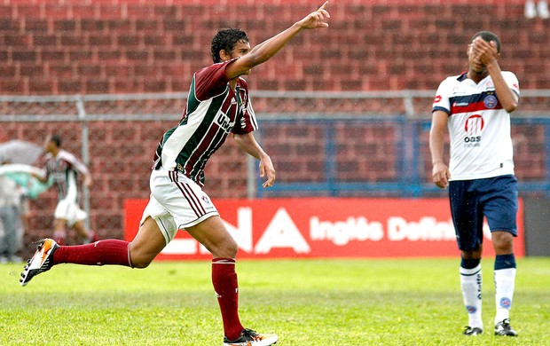 Maicon comemora gol do Fluminense contra o Bahia na Copa São Paulo (Foto: Ag. Estado)