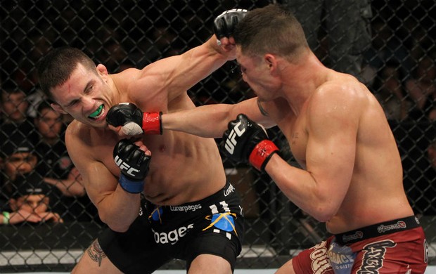 Jake Ellenberger luta com Diego Sanchez pelo UFC (Foto: Getty Images)
