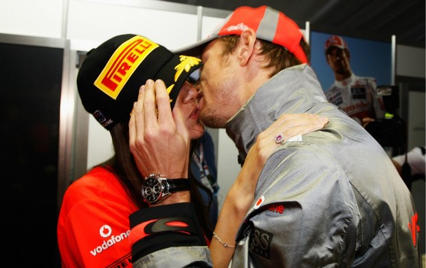 F1 GP da Austrália Jenson Button namorada Jessica Michibata (Foto: Getty Images)