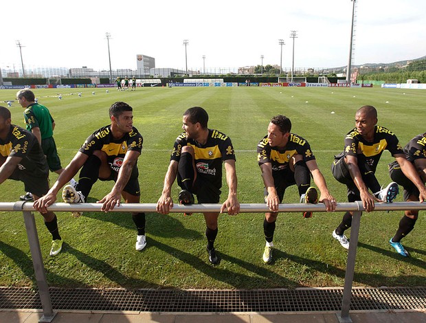 treino da seleção brasileira em Barcelona