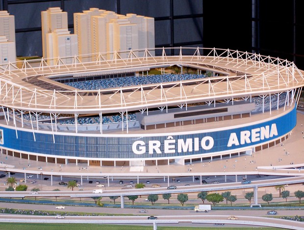 maquete da Arena do Grêmio