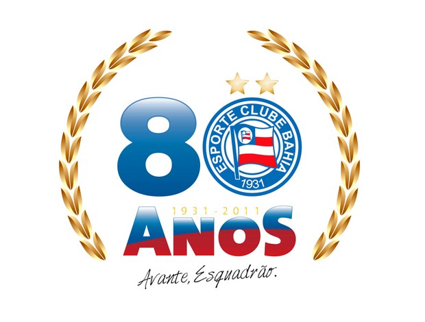 marca Logo dos 80 anos do Esporte Clube Bahia